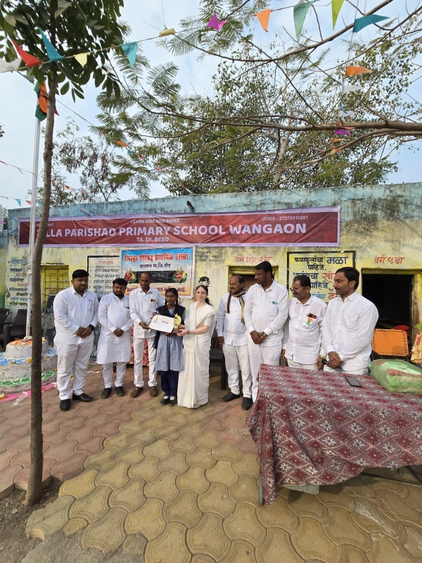 जिल्हा परिषद शाळेत उत्साहपूर्ण कार्यक्रम